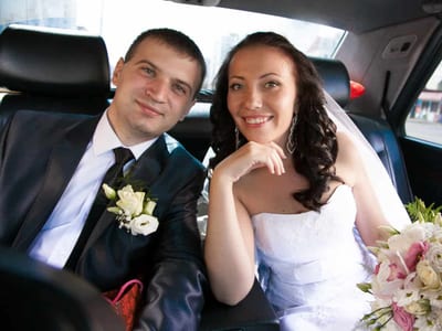 wedding black limo